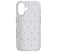 Custodia per iPhone 17 Gray Cube Hexagon Optical Illusion Geometric Op Art Pattern