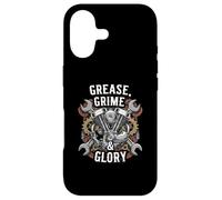 Custodia per iPhone 17 Grease Grime Glory Motorcycle Engine Biker Mechanic