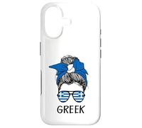 Custodia per iPhone 17 Greek Girl Greek Heritage Greece Flag
