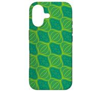 Custodia per iPhone 17 Green Forest Lime Oval Onion Circle Leaf Floral Pattern