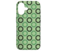 Custodia per iPhone 17 Green Octagons Connected Honeycomb Square Pattern