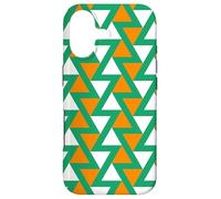 Custodia per iPhone 17 Green Orange White Ireland Tricolor Triangle Zigzag Pattern