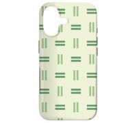 Custodia per iPhone 17 Green Rectangle Vertical Lines Geometric Pattern