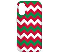 Custodia per iPhone 17 Green White Red Hungary Tricolor Zigzag Line Geomtery Patten