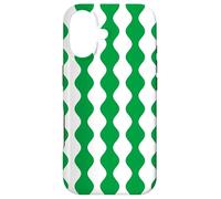 Custodia per iPhone 17 Green White Wave-like Nigeria West Africa Culture Pattern