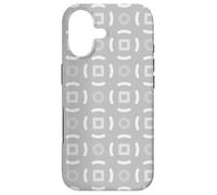 Custodia per iPhone 17 Grey Charcoal Circle Lines Rings Nordic Scandi Pattern