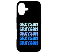 Custodia per iPhone 17 Greyson Retro Name Stack Design