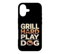 Custodia per iPhone 17 Grill Difficile Giocare Con Cane Backyard Barbecue Amante