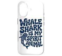 Custodia per iPhone 17 Groovy Balena Shark Spirit Animal Retro Art