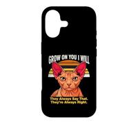 Custodia per iPhone 17 Grow On You I Will Sphynx Cat Lo dicono sempre