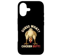 Custodia per iPhone 17 Guess What Chicken Butt Meme Funny Chicken Farmer