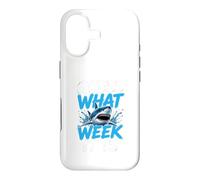 Custodia per iPhone 17 Guess What Week it is - Cool Cartoon Shark Graphic