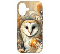 Custodia per iPhone 17 Gufo artistico come un'opera d'arte colorata e astratta