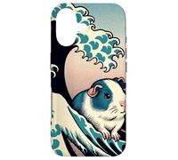 Custodia per iPhone 17 Guinea Pig Art The Great Wave Off Kanagawa Animale giapponese