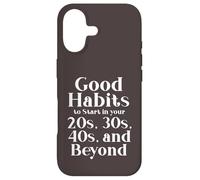 Custodia per iPhone 17 Habits for 20s 30s 40s and Beyond Life Journey Funny Vintage