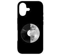 Custodia per iPhone 17 Half Moon Vinyl Record Design - Music Lover Lunar Graphic