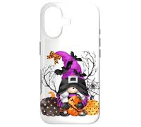 Custodia per iPhone 17 Halloween Witch With Pumpkin Spider And Bats Funny Gnome