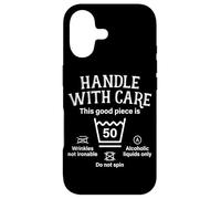 Custodia per iPhone 17 Handle With Care Trattare Delicatamente 50° Compleanno 50