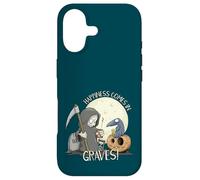 Custodia per iPhone 17 Happiness Comes In Graves Gioco di parole di Halloween