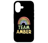 Custodia per iPhone 17 Happy Colorful Team Amber Rainbow Pride Green Yellow