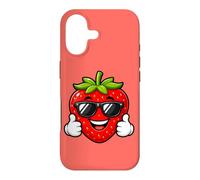 Custodia per iPhone 17 Happy Strawberry Pollice Up Summer Cool Vibes