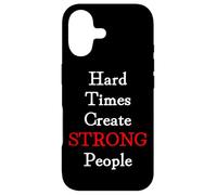 Custodia per iPhone 17 Hard Times Create Strong People