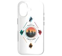 Custodia per iPhone 17 Harry Potter Magical Creatures Diamond Hogwarts Center
