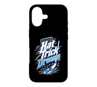 Custodia per iPhone 17 Hat Trick Dreams Giocatore Hockey Puck Bastoni