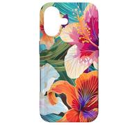 Custodia per iPhone 17 Hawaiian Hibiscus Summer Floral Collage Tiger Lily Flower