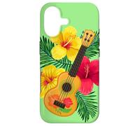 Custodia per iPhone 17 Hawaiian Ukulele Liuto Chitarra Ibisco