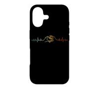 Custodia per iPhone 17 Heartbeat Cat Hand Heart ECG Medical Cat Lover