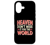Custodia per iPhone 17 Heaven Don't Miss It For The World Fede Cristiana |-