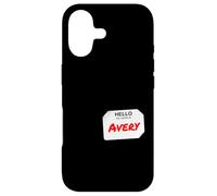 Custodia per iPhone 17 Hi My Name Is Avery Lazy Costume fai da te per feste