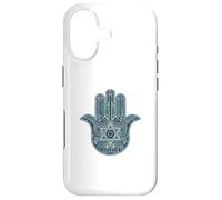 Custodia per iPhone 17 High Tech Hamsa Fatima Stella di David Jewish Charm Pendente