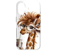 Custodia per iPhone 17 Hipster Giraffe :_: Cool Design For Coffee And Animal Lover