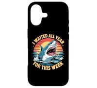 Custodia per iPhone 17 Ho aspettato tutto l'anno per questa settimana Shark Lover Ocean Wildlife