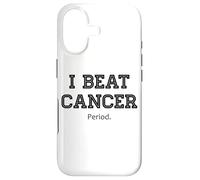 Custodia per iPhone 17 Ho battuto il cancro. Periodo. Divertente sopravvissuto al cancro