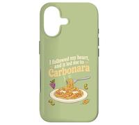 Custodia per iPhone 17 Ho seguito il mio cuore per Carbonara Pasta Lover Design