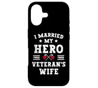Custodia per iPhone 17 Ho sposato il mio eroe orgoglioso veterano moglie Memorial Day Vintage