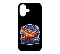 Custodia per iPhone 17 "Hot dog patriottico alla griglia e glorioso"