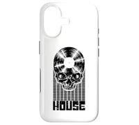 Custodia per iPhone 17 House Music DJ Vinile Record Music Lover Equalizzatore Skull LP