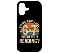 Custodia per iPhone 17 How Many Nights a Week Should You Be Reading Funny 6 7 Meme