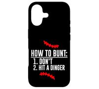 Custodia per iPhone 17 How To Bunt Don't Hit A Dinger Allenamento di baseball