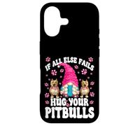 Custodia per iPhone 17 Hug Your Dog Quotes For Pittie Mom With Cute Pitbull Gnome