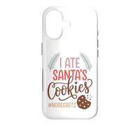 Custodia per iPhone 17 I Ate Santas Cookies No Regrets Funny Christmas