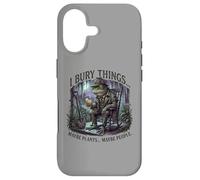 Custodia per iPhone 17 I Bury Things Frog Gardener Dark Humor Shovel