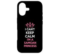 Custodia per iPhone 17 i can't keep calm i'm a Samoan Princess cute