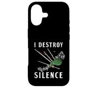 Custodia per iPhone 17 I destroy silence, regalo divertente cornamusa