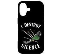 Custodia per iPhone 17 I destroy silence, regalo divertente cornamusa