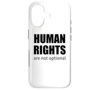 Custodia per iPhone 17 I diritti umani non sono opzionali citazione attivista giustizia sociale